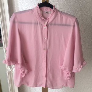 Pink boho/western blouse. Never worn